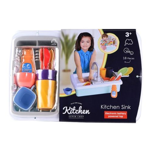 Infunbebe Igračka Sudopera Sa Posudjem 36M+ (Kitchen Collection) slika 3