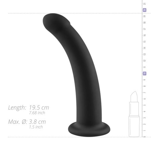 Dildo No-Parts - Parker, 19.5 cm, crni slika 11