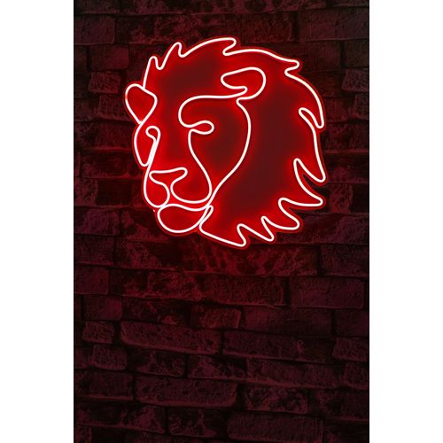 Wallity Ukrasna plastična LED rasvjeta, Lion - Red slika 2