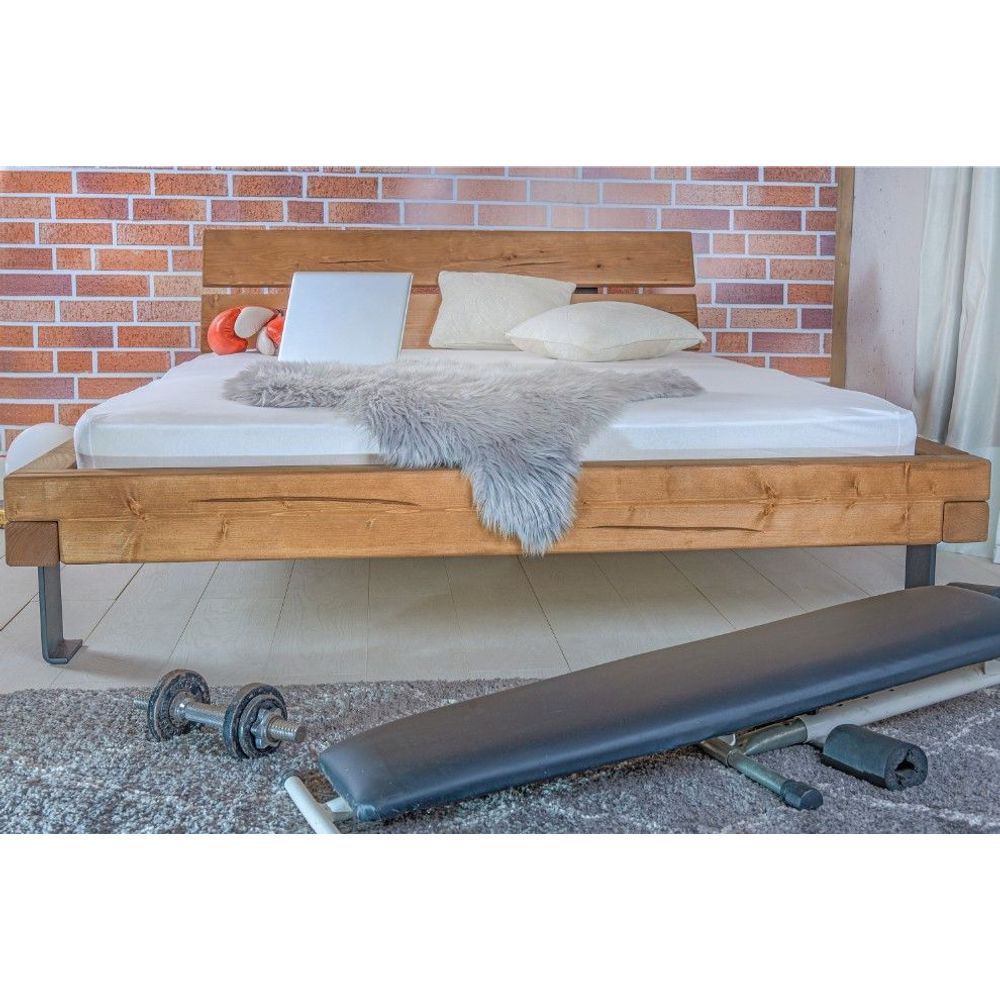 Krevet MALAK 4 200 x 200 cm hrast slika 4