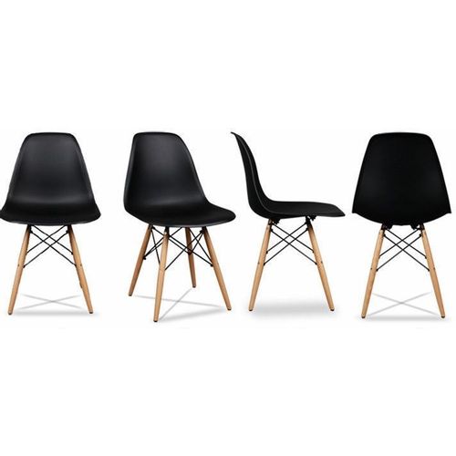 ModernHome Milano set 4 stolice CRNA PC-005 BLACK 4SZT slika 1