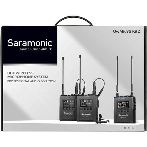 SARAMONIC UwMic9S Kit2 3.5mm/XLR UHF Wireless Lav. bubica mikrofon (1xRX9S, 2xTX9S) slika 5