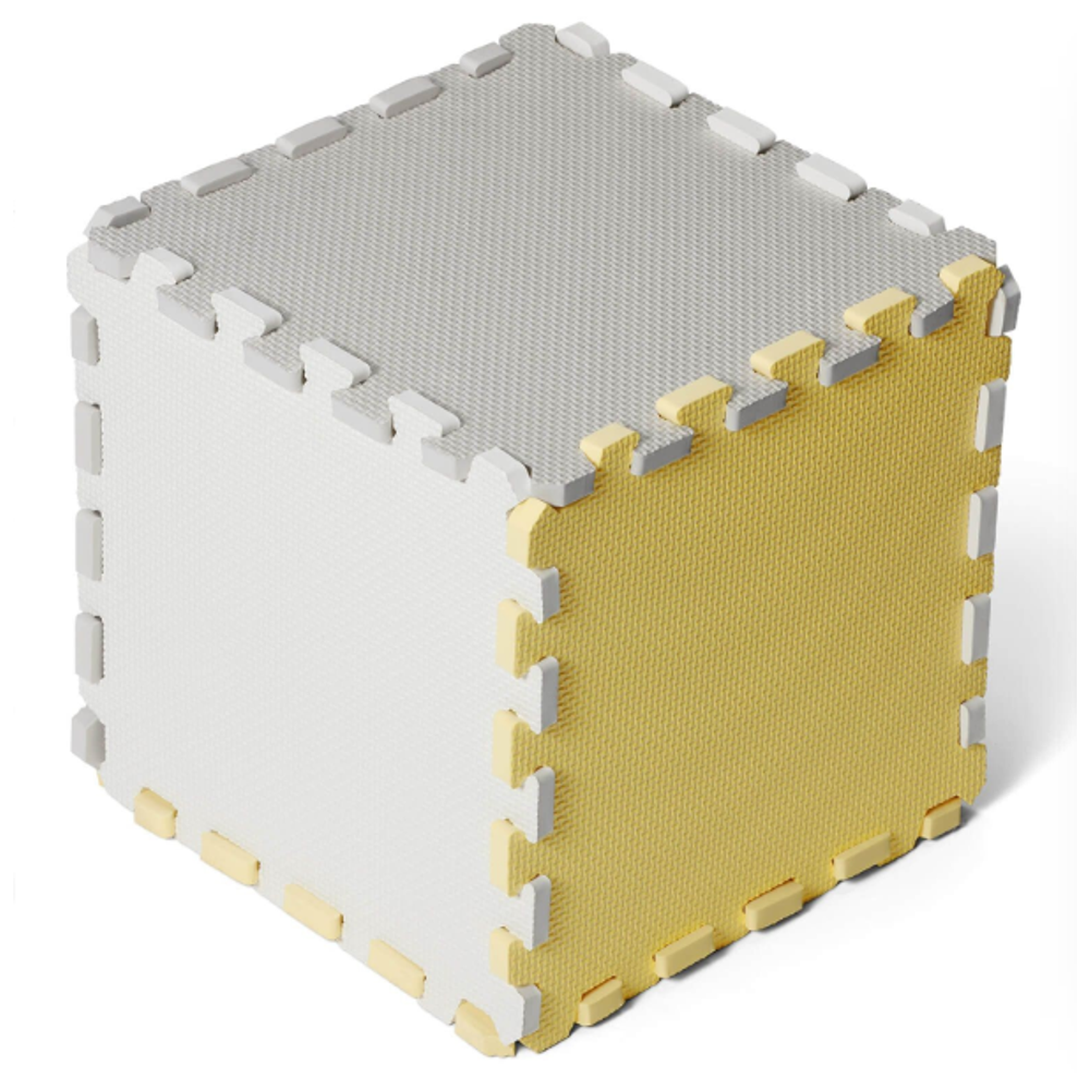 Kinderkraft Podloga za igru LUNO 150x180cm, Yellow slika 3