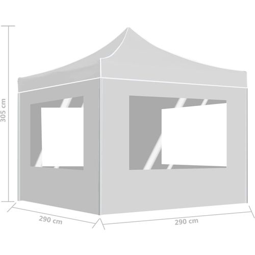 Profesionalni sklopivi šator za zabave 3 x 3 m bijeli slika 42
