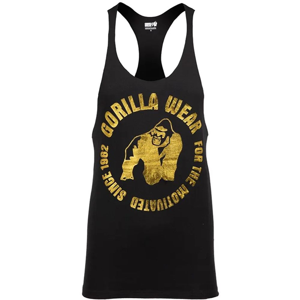 Gorilla Wear MELROSE Stringer Majica, Crno/Zlatna slika 4