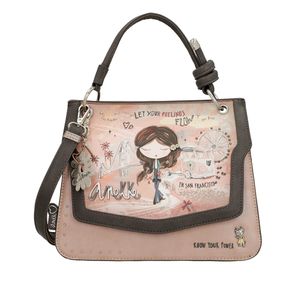 Torba fashion Anekke SS24 Peace&amp;Love pink M-28x22x10cm 38823-403 P20 NETTO