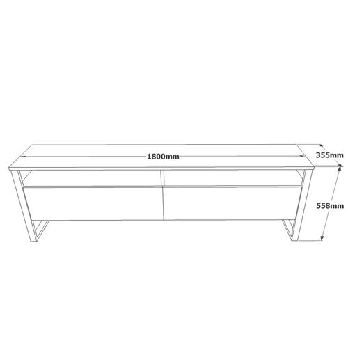 Hanah Home ML19 - A Atlantic Pine TV komoda slika 6