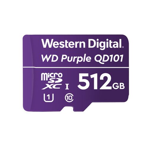 WD Purple 512GB microSDXC kartica za nadzorne kamere slika 1