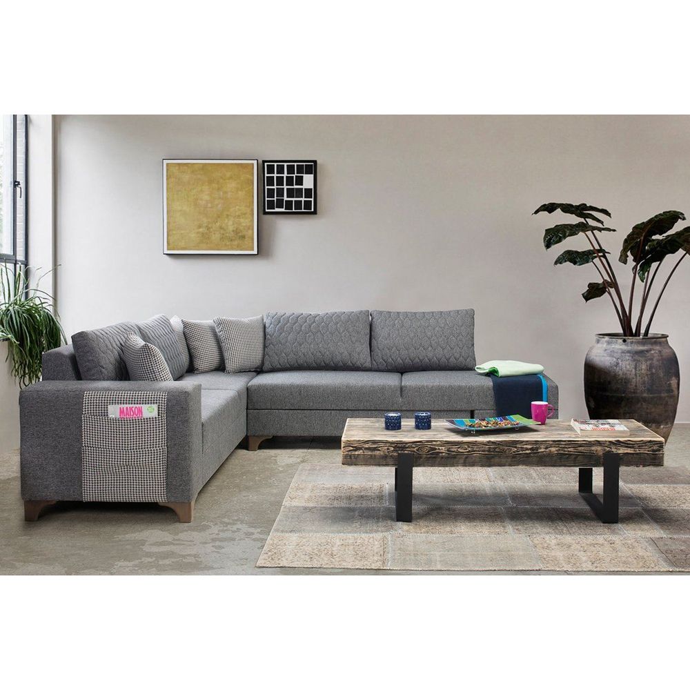 Ugaona Sofa Loft - Siva slika 3