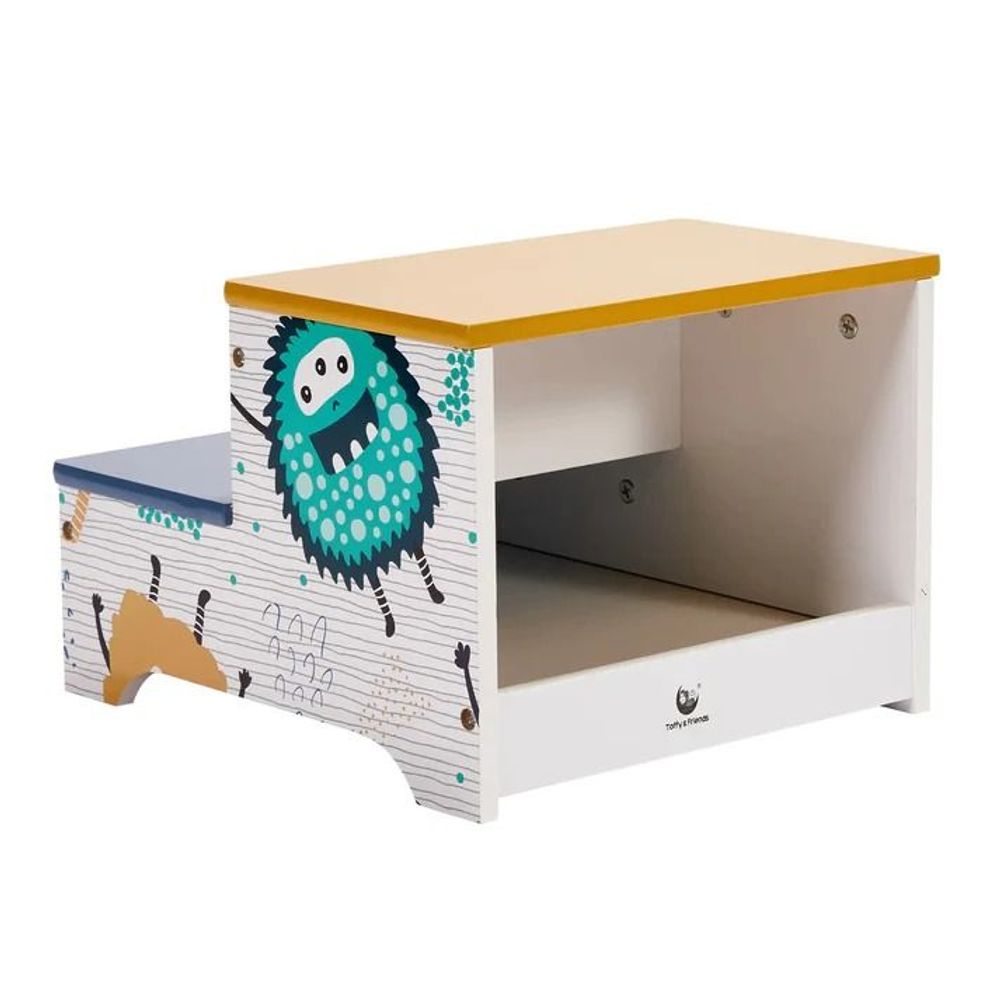 Kinder Home Drvena multifunkcionalna Stepenik stolčica Monster slika 5