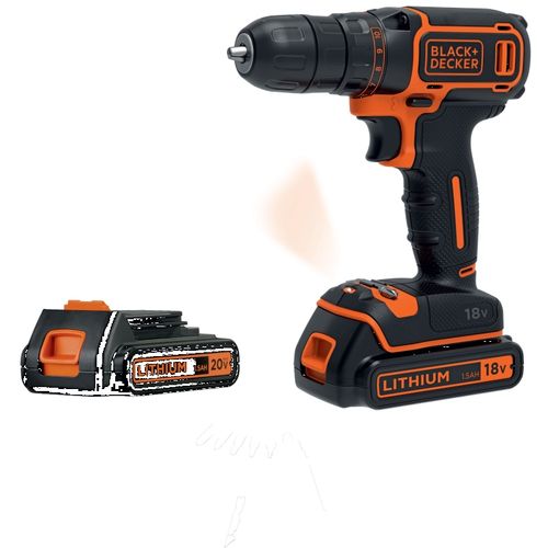 Black & Decker BDCDC18B aku odvijač 18v 1,5 ah  slika 1