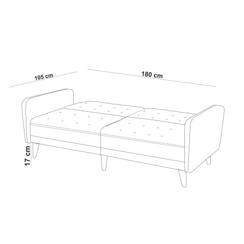 Komplet troseda na razvlačenje Atelier Del Sofa Terra-TKM06-1048 tamnoplavi slika 10