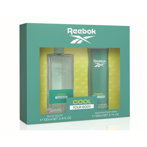 Reebok set Cool your body, toaletna voda 100ml + dezodorans150 ml, ženski slika 1