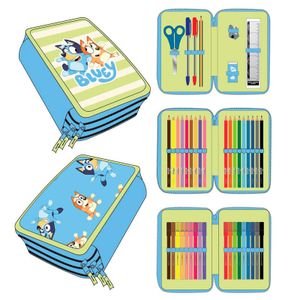 Bluey triple pencil case