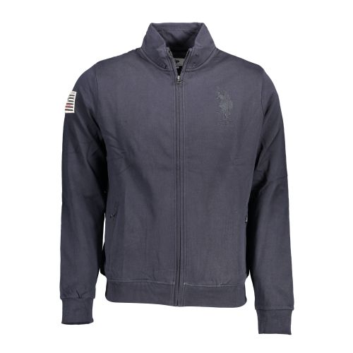 US POLO SWEATSHIRT WITH ZIP BLUE MAN slika 1