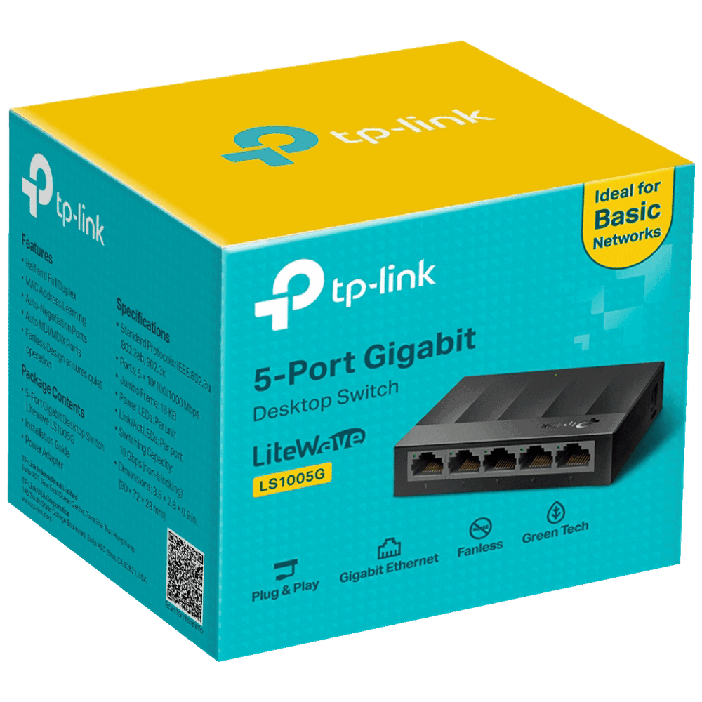 TP-LINK 5-Port Gigabit Desktop Switch - LS1005G slika 2