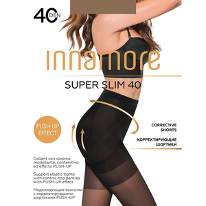 INNAMORE SUPER SLIM 40 - Modelirajuće Hulahopke sa Push-Up Efektom
