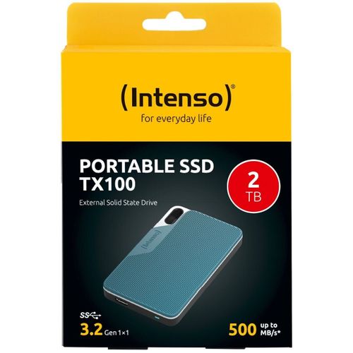 Intenso 2TB SSD TX100 500MB/s USB 3.2 Gen1x1 vanjski disk - plavi slika 6