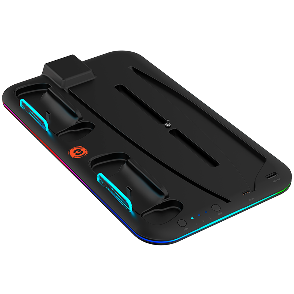 CANYON CS-5: Multifunkcionalni Stalak za Hlađenje i Punjenje za PS5, Crni slika 2