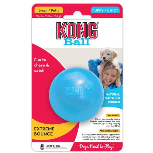 KONG Igračka za psa, Puppy Ball Hole, Small, 6,5 cm slika 3