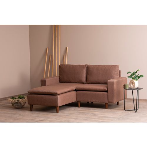 Atelier Del Sofa Kutna garnitura, Svijetlo smeđa, Lungo Mini - Light Brown slika 2