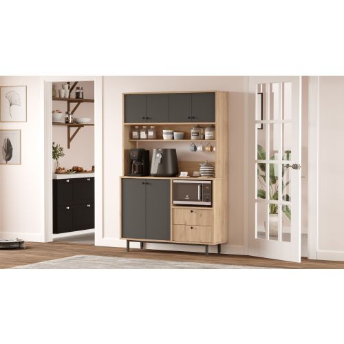 RE5-SA OakAnthracite Multi Purpose Cabinet slika 3