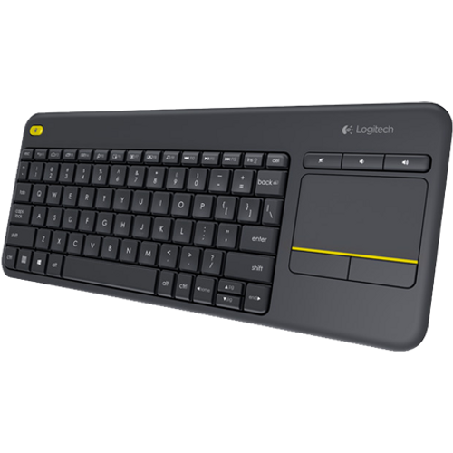 Logitech 920-007145 Wireless Touch Keyboard K400 Plus, US, Built-in Touchpad, 2.4GHz, Unifying receiver, Volume Control, Black slika 2