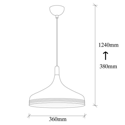 Luster Sağlam - 3723 u Belom Zlatu sa Bakarnim Detaljima slika 3