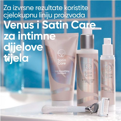 Gillette Venus Satin Care 2u1 gel za čišćenje i brijanje, 190 ml slika 4