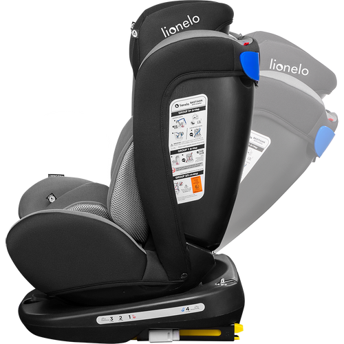 Lionelo Auto-sedište BASTIAAN, 360st ISOFIX, 0-36Kg, Black Grey slika 4