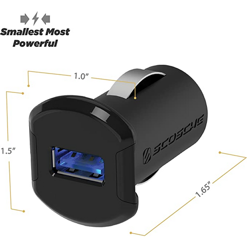 SCOSCHE, ReVolt, auto punjač USB 12W, malih dimenzija slika 2