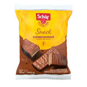 Schar Snack - Hrskavi vafl punjen kremom od lešnika, preliven čokoladom 105g