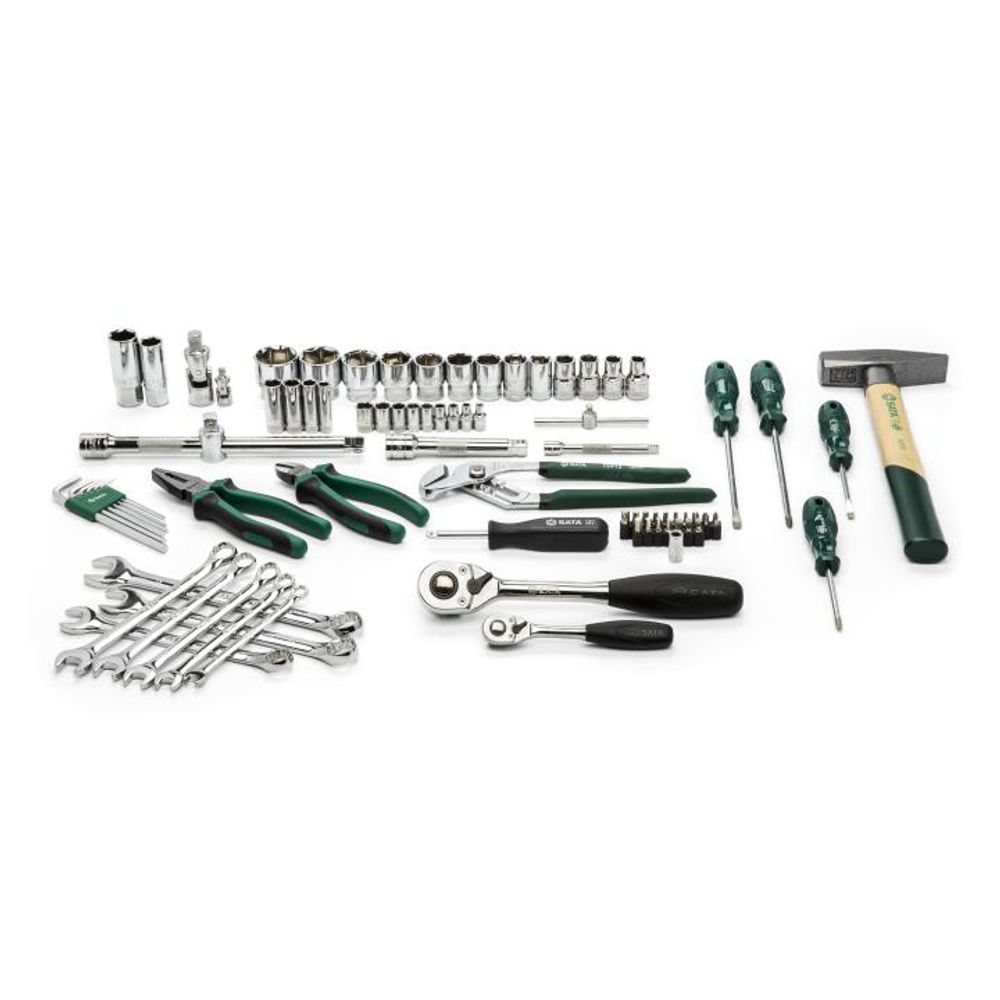Set nasadnih ključeva i set alata SATA ST09403 1/4″ i 1/2″ 80-dijelni slika 2