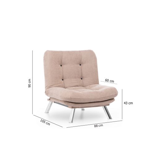 Atelier Del Sofa Sofa, Mink, Misa Solo - Mink slika 9