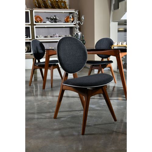 Hanah Home Touch v2 - Anthracite Walnut
Anthracite Chair Set (2 Pieces) slika 3