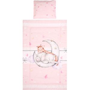 LORELLI RANFORCE COSY 3-dijelni set posteljine Butterflies Pink 100 x 150 cm *izložbeni artikl