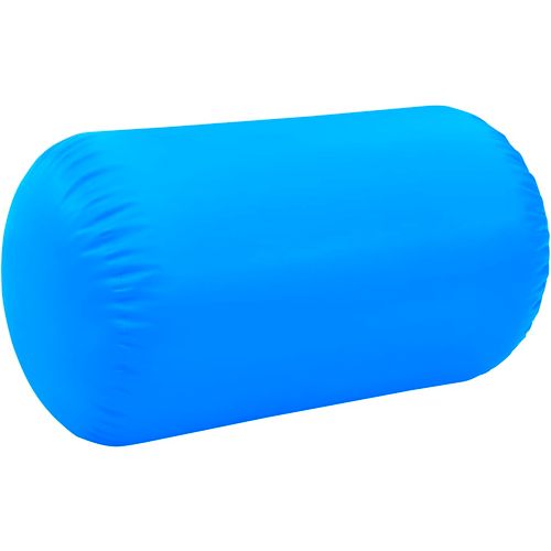 Gimnastički valjak na napuhavanje s crpkom 100x60 cm PVC plavi slika 27