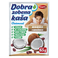 Dobra zobena kaša 65g kokos - grožđice     