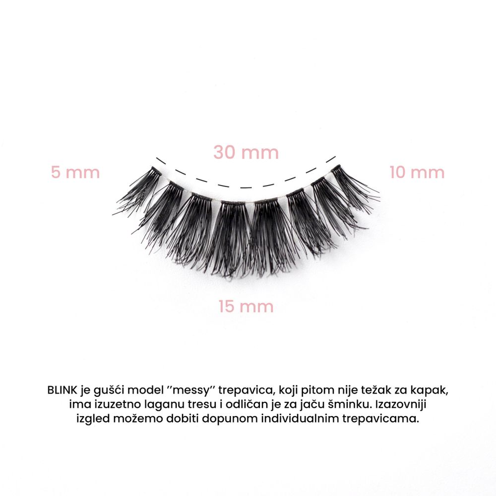LINES Multipack vještačke trepavice BLINK - Gušći model za dramatičan izgled slika 2
