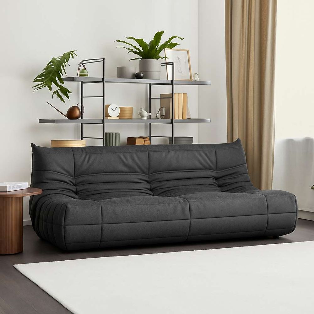 3-Sjedalna Sofa Bocek - Tamno Siva slika 1