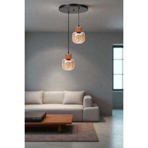 Opviq Luster 659, med, hrast, crna
