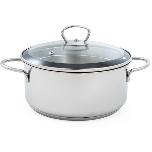 Metalac plitka šerpa CoolCook 20cm/2,8L sa staklenim poklopcem       siva slika 1