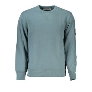 CALVIN KLEIN MEN'S GREEN ZIPLESS SWEATSHIRT