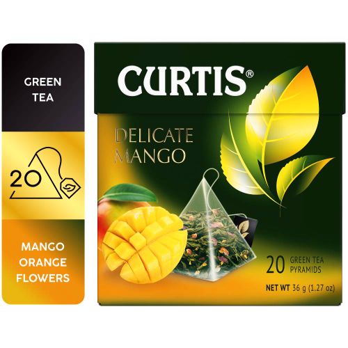 Curtis Delicate Mango - Zeleni čaj sa mangom, ananasom i laticama cveća, 20x1.8g 1516703 slika 1