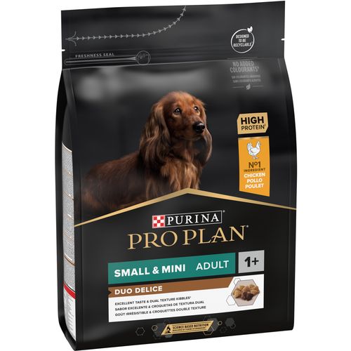 PRO PLAN Duo delice Small&Mini Adult 1+, bogato piletinom, 4x2,5kg slika 1