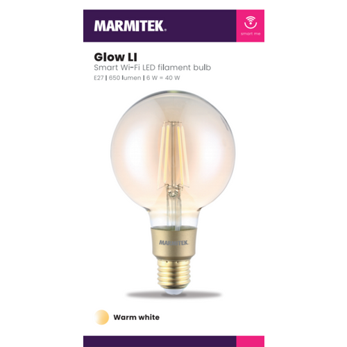 MARMITEK, pametna Wi-Fi LED žarulja sa žarnom niti L- E27 | 650 lumena | 6 W=40W slika 7