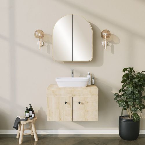 Hope Cabinet - Beige Beige Bathroom Cabinet slika 6