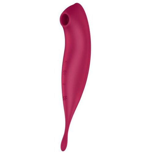 Vibrator Satisfyer Twirling Pro+, tamno crveni slika 1