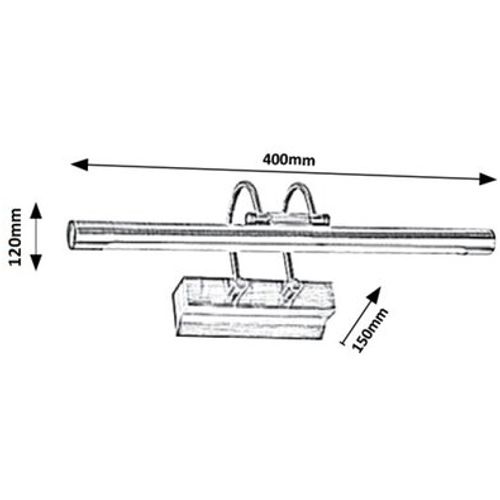 Rabalux Ludovic, picture light, bronza, LED 9W slika 3