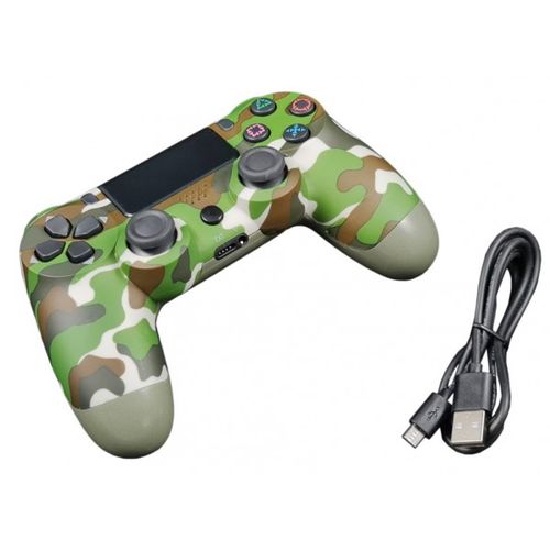 JPD-Wireless-Thrillershock PC/PS4 CAMO GREEN Gembird Bezicni gamepad sa dvostrukom vibracijom slika 2